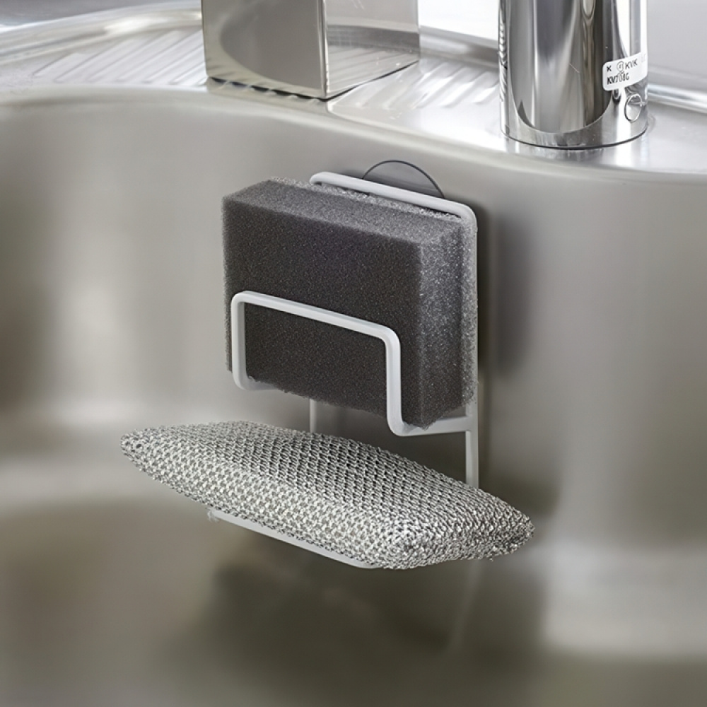Sponge holder, TOWER DOUBLE, 7,5 x 6,3 x H 12,7 cm, Yamazaki in the group Storage / Kitchen storage / Dish racks and sink accessories at SmartaSaker.se (42909)