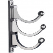 Swivel hook, triple, BESLAGSBODEN, Chrome 