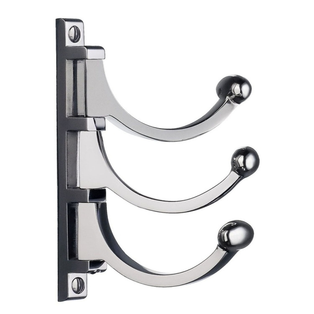 Swivel hook, triple, BESLAGSBODEN, Chrome in the group Storage / Hallway storage / Hooks and hangers at SmartaSaker.se (42911)