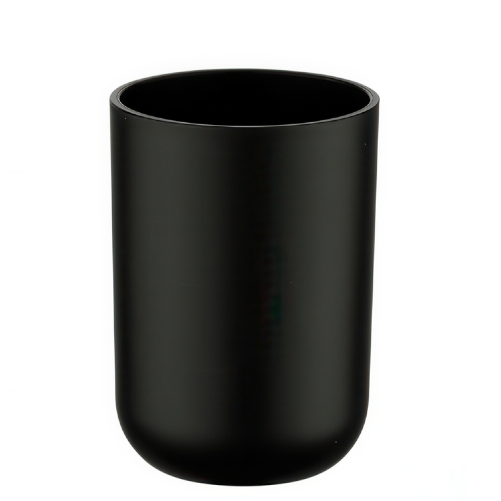 Toothbrush holder / mug, BRASIL, Ø 7,3 x H 10,3 cm, Black in the group Storage / Bathroom storage at SmartaSaker.se (42919)