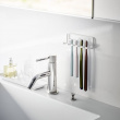 Toothbrush holder, Adhesive, TOWER FILM HOOK, Yamazaki, White
