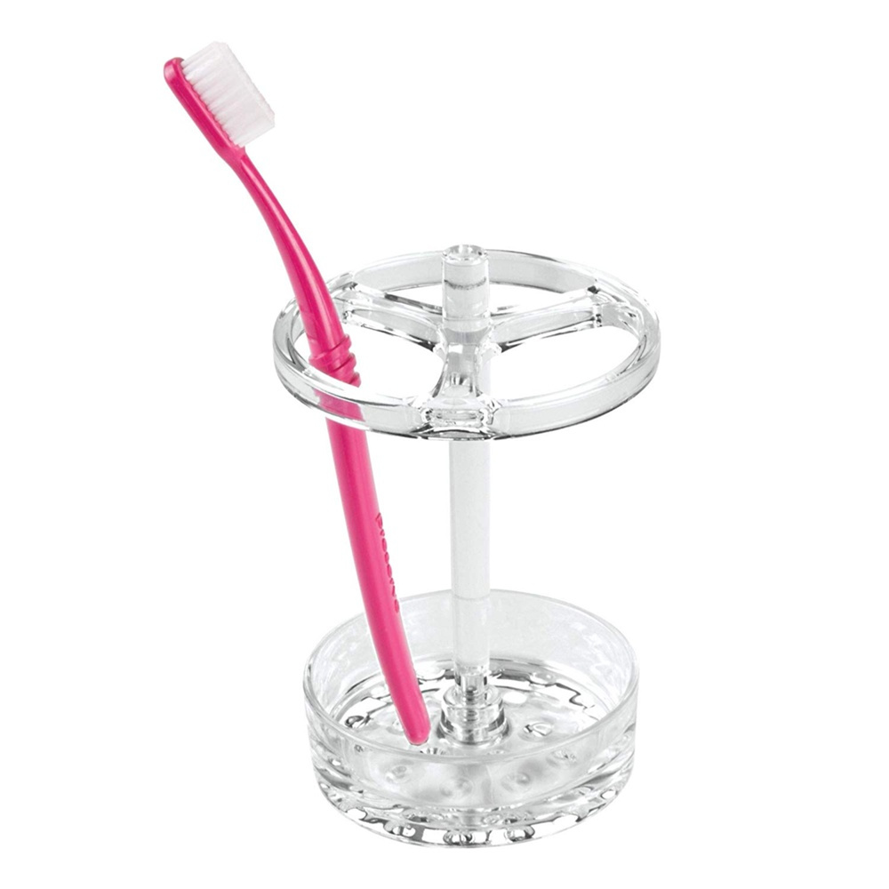 Toothbrush holder, EVA LARGE TB STAND, Ø 9,5 x H 15 cm, Clear in the group Storage / Bathroom storage at SmartaSaker.se (42923)