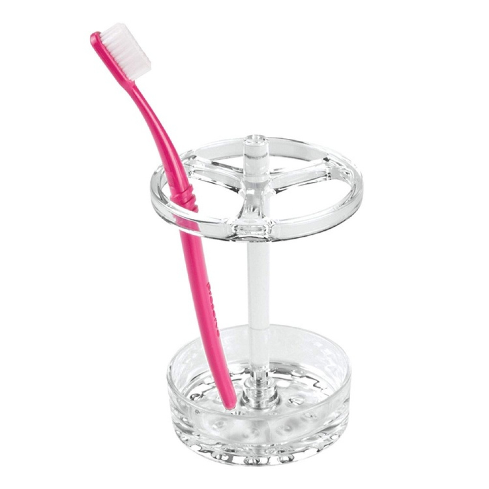 Toothbrush holder, EVA LARGE TB STAND, Ø 9,5 x H 15 cm, Clear in the group Storage / Bathroom storage at SmartaSaker.se (42923)