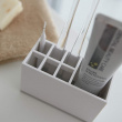 Toothbrush holder, YAMAZAKI MIST, 11 x 5 x H 7 cm, White Toothbrush holder, YAMAZAKI MIST, 11 x 5 x H 7 cm, White