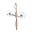Toothbrush holder with suction cup, GIA, Inter Design, Silver Toothbrush holder with suction cup, GIA, Inter Design, Silver