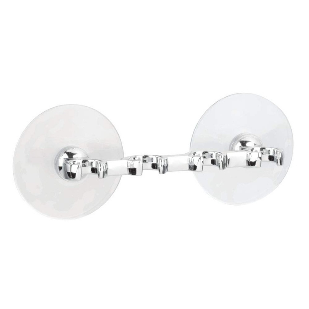 Toothbrush holder with suction cup, GIA, Inter Design, Silver in the group Storage / Bathroom storage at SmartaSaker.se (42925)