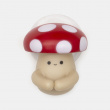 Toothbrush holder with suction cup, MUSHROOM, 3,4 x 4,5 x H 5,1 cm, Red / Beige Toothbrush holder with suction cup, MUSHROOM, 3,4 x 4,5 x H 5,1 cm, Red / Beige