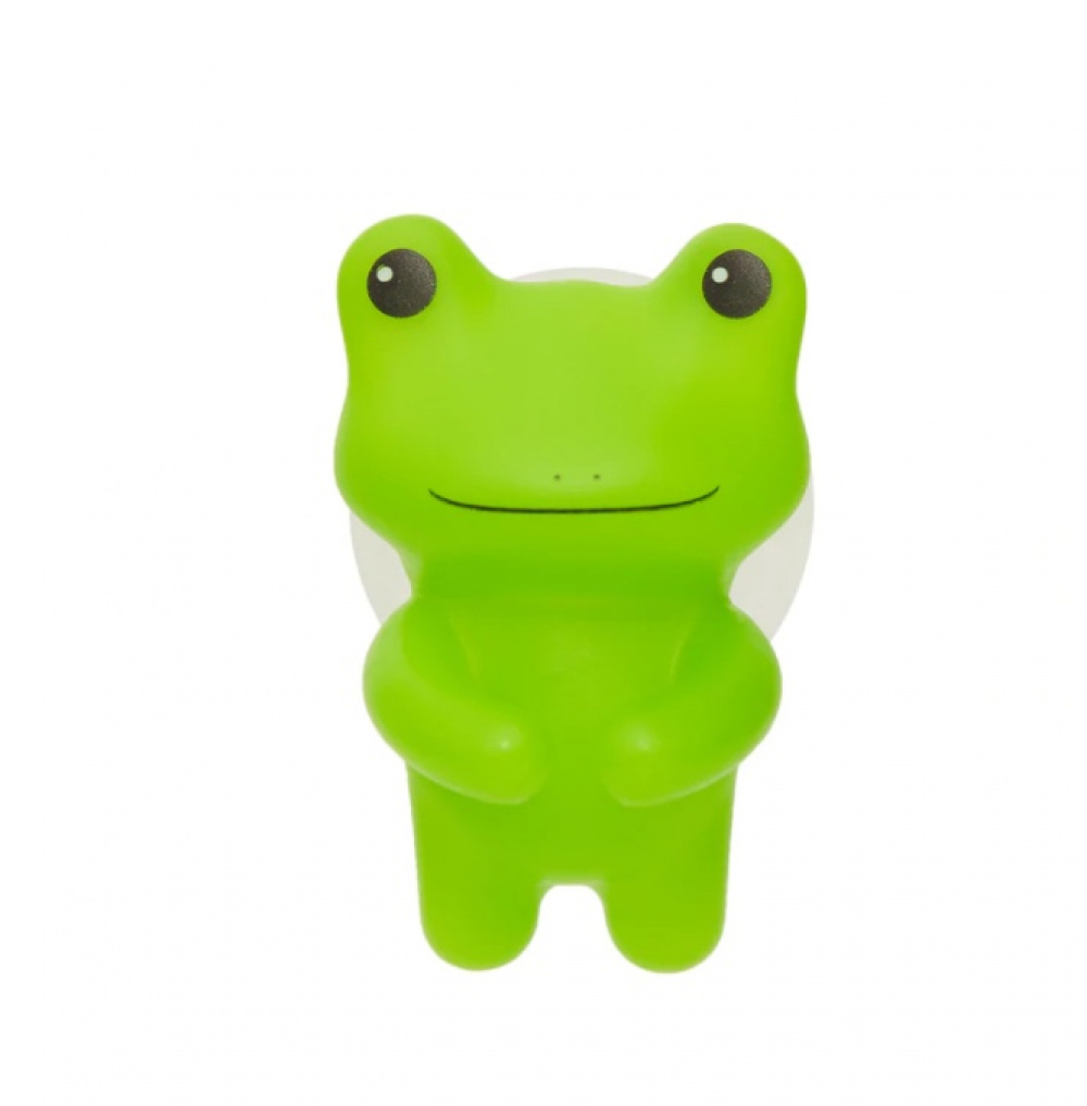 Toothbrush holder with suction, FROG, 4 x 5 x H 6 cm, Green in the group Storage / Bathroom storage at SmartaSaker.se (42929)