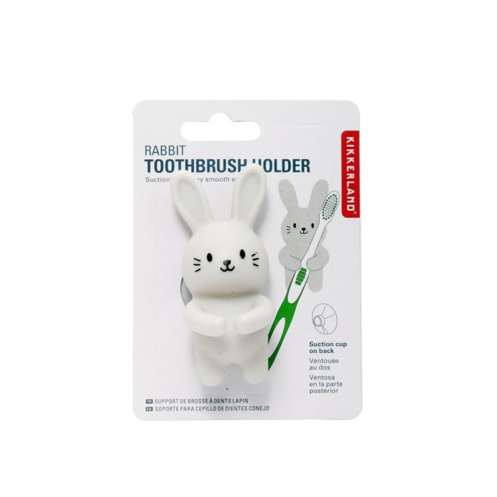 Toothbrush holder with suction, RABBIT, 4 x 5 x H 6 cm, Grey in the group Storage / Bathroom storage at SmartaSaker.se (42931)