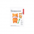 Toothbrush holder with suction, SHIBA INU DOG, 4 x 5 x H 6 cm, Orange Toothbrush holder with suction, SHIBA INU DOG, 4 x 5 x H 6 cm, Orange
