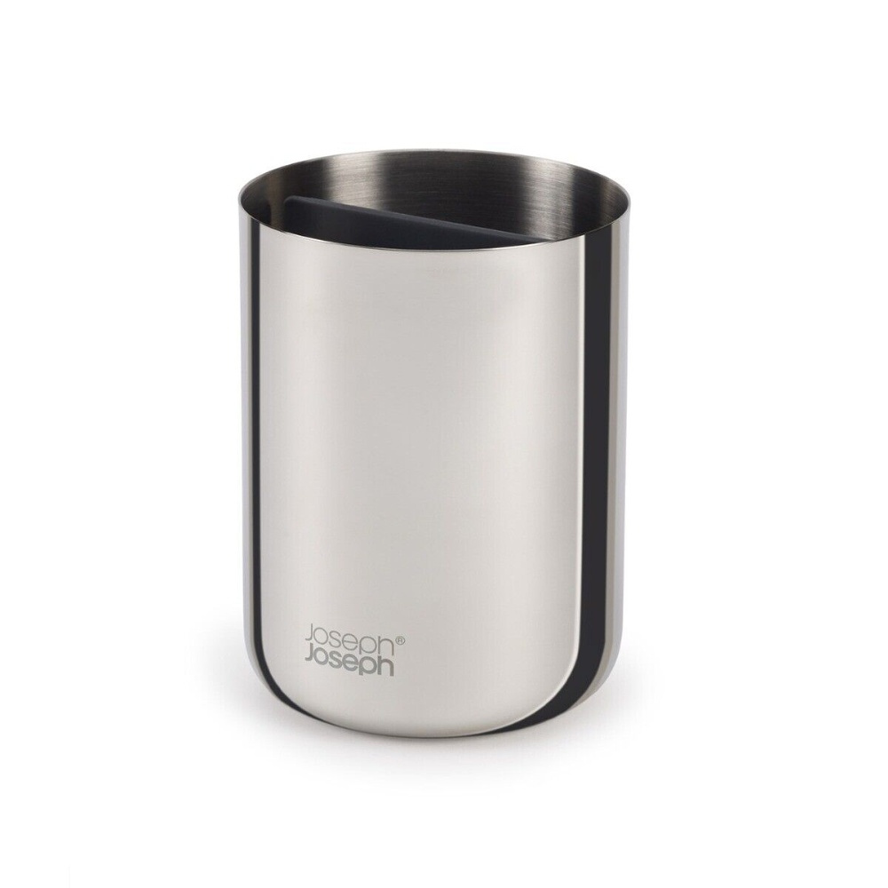  Caddy for electric toothbrushes, EASY STORE LUXE, Ø 9 x H 11,7 cm, Joseph Joseph, Stainless Steel in the group Storage / Bathroom storage at SmartaSaker.se (42935)