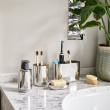 Caddy for electric toothbrushes, EASY STORE LUXE, Ø 9 x H 11,7 cm, Joseph Joseph, Stainless Steel   Caddy for electric toothbrushes, EASY STORE LUXE, Ø 9 x H 11,7 cm, Joseph Joseph, Stainless Steel