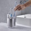 Toothbrush Mug for Electric Toothbrush, Joseph Joseph, Silver