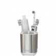 Toothbrush Mug for Electric Toothbrush, Joseph Joseph, Silver