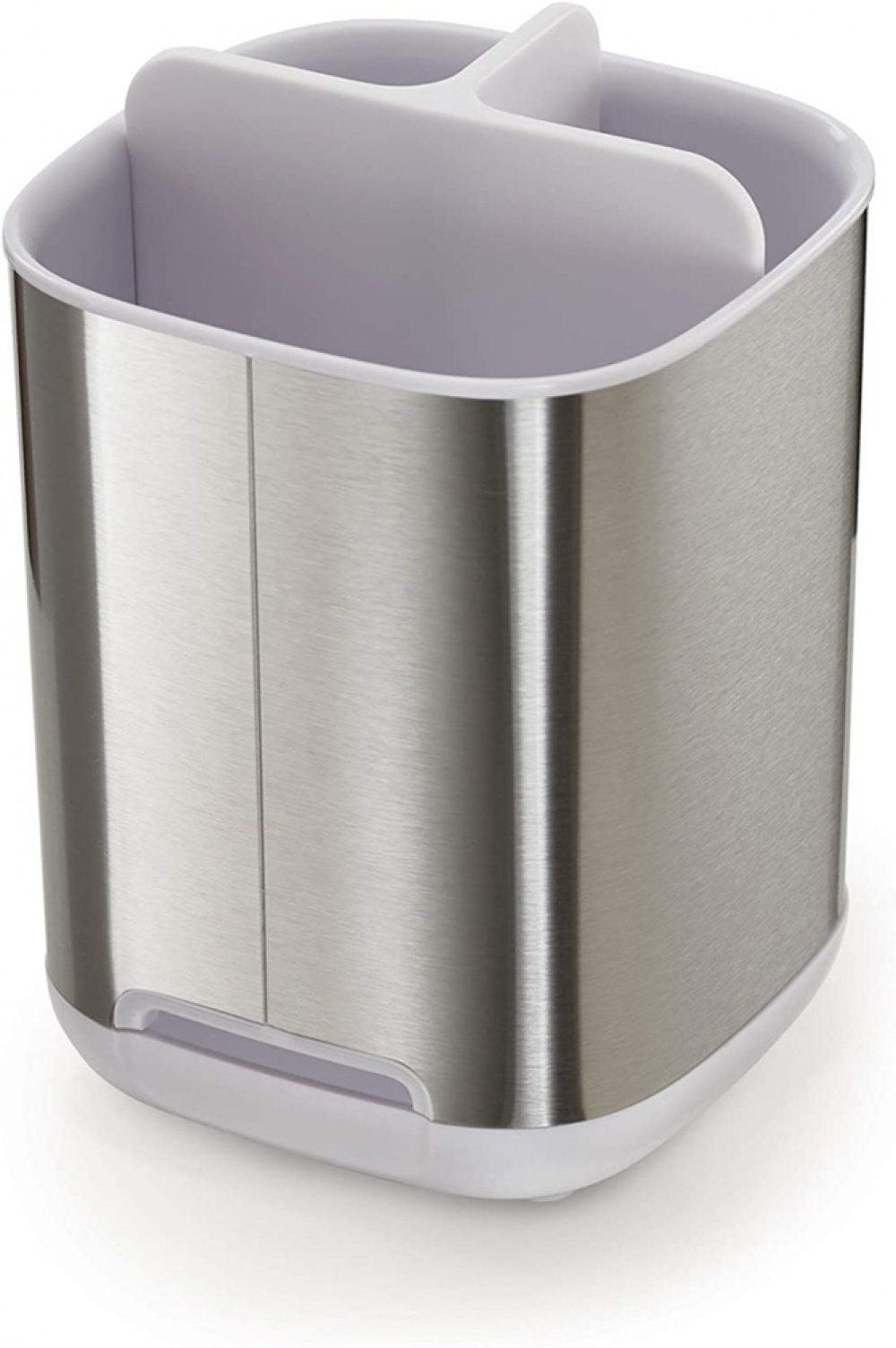  Caddy for electric toothbrushes, EASY STORE STEEL, 9 x 9 x H 12,7 cm Joseph Joseph, Steel / White in the group Storage / Bathroom storage at SmartaSaker.se (42936)