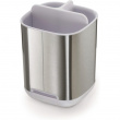 Toothbrush Mug for Electric Toothbrush, Joseph Joseph, Silver