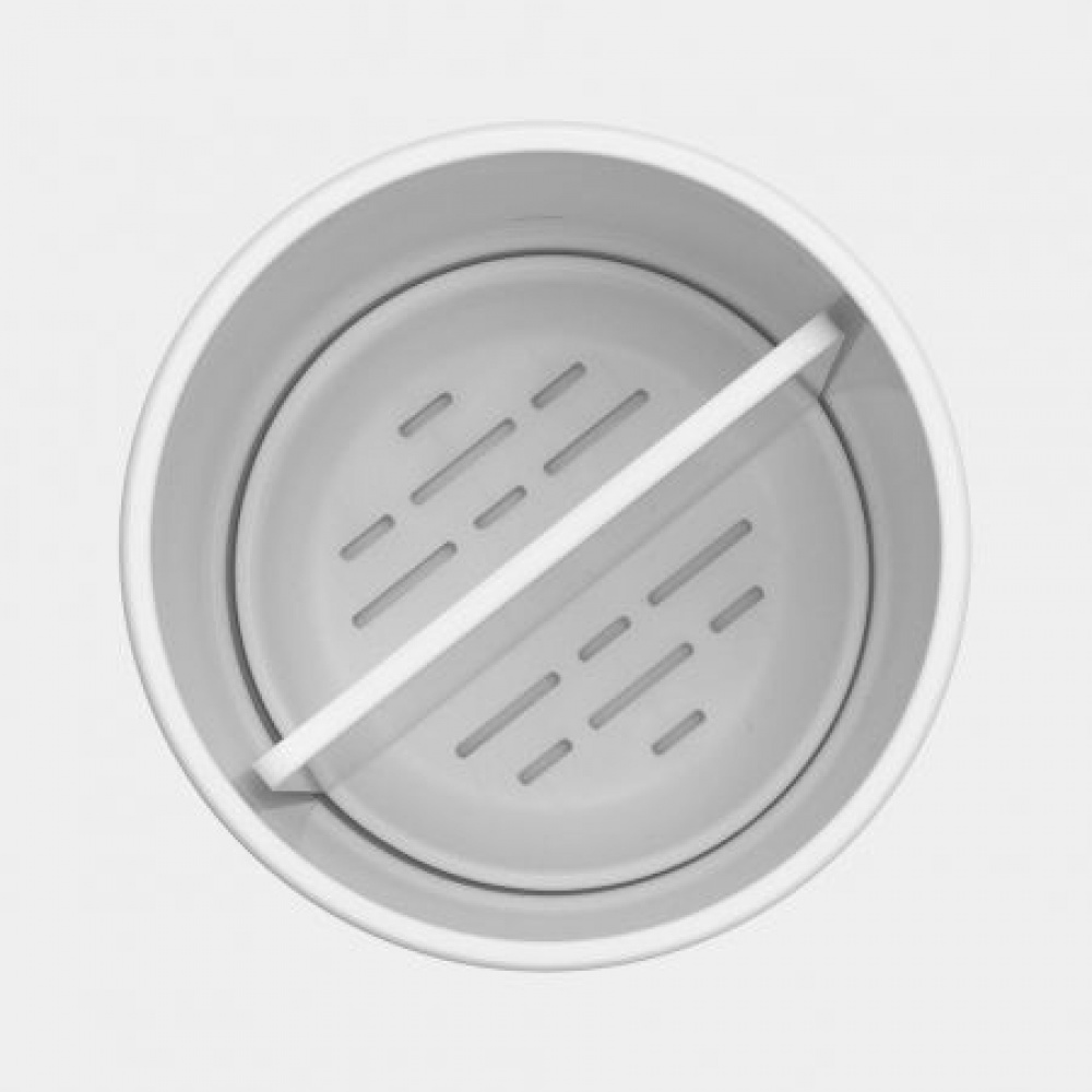Toothbrush holder with divider, BRABANTIA RENEW, Ø7,6 x H 11 cm, White in the group Storage / Bathroom storage at SmartaSaker.se (42941)