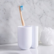 Toothbrush Holder / Pen cup, TOUCH, 10 x 8 x H 10 cm, Umbra, vit Toothbrush Holder / Pen cup, TOUCH, 10 x 8 x H 10 cm, Umbra, vit