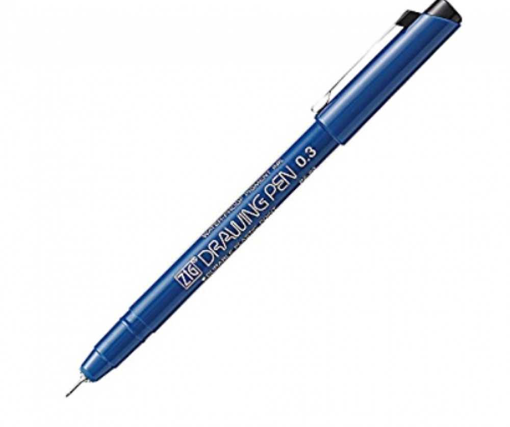 Drawer Pen Fineliner ZIG KUREATAKE 0,3 mm, black in the group Storage / Office supplies at SmartaSaker.se (42954)