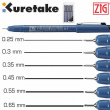 Drawer Pen Fineliner ZIG KUREATAKE 0,5 mm, black Drawer Pen Fineliner ZIG KUREATAKE 0,5 mm, black