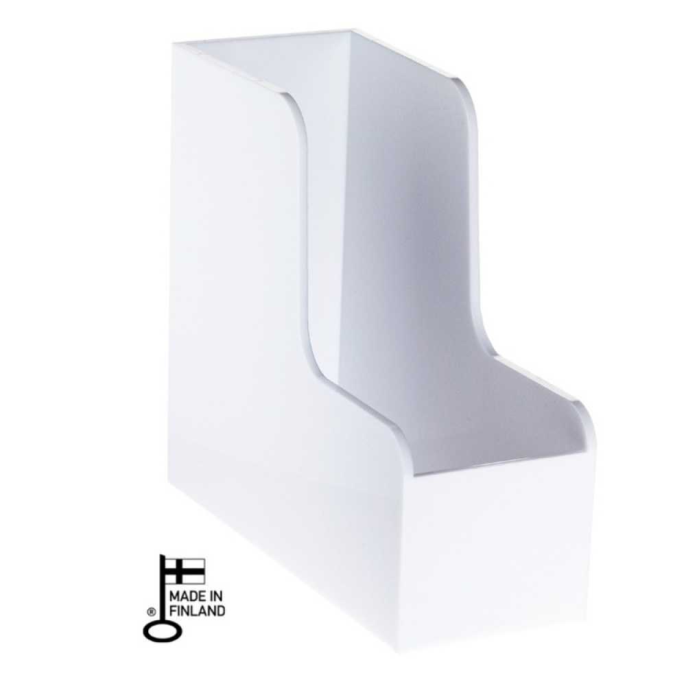 Magazine Holder, PALASET, 25,3 x 10 x H 23 cm, White in the group Storage / Office supplies at SmartaSaker.se (42959)