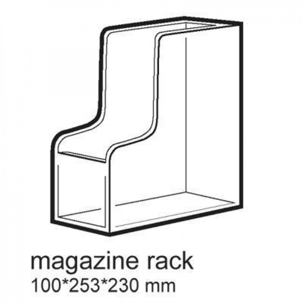 Magazine Holder, PALASET, 25,3 x 10 x H 23 cm, White in the group Storage / Office supplies at SmartaSaker.se (42959)