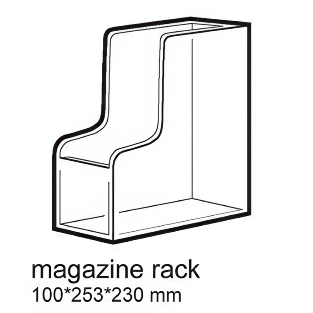 Magazine Holder, PALASET, 25,3 x 10 x H 23 cm, White in the group Storage / Office supplies at SmartaSaker.se (42959)