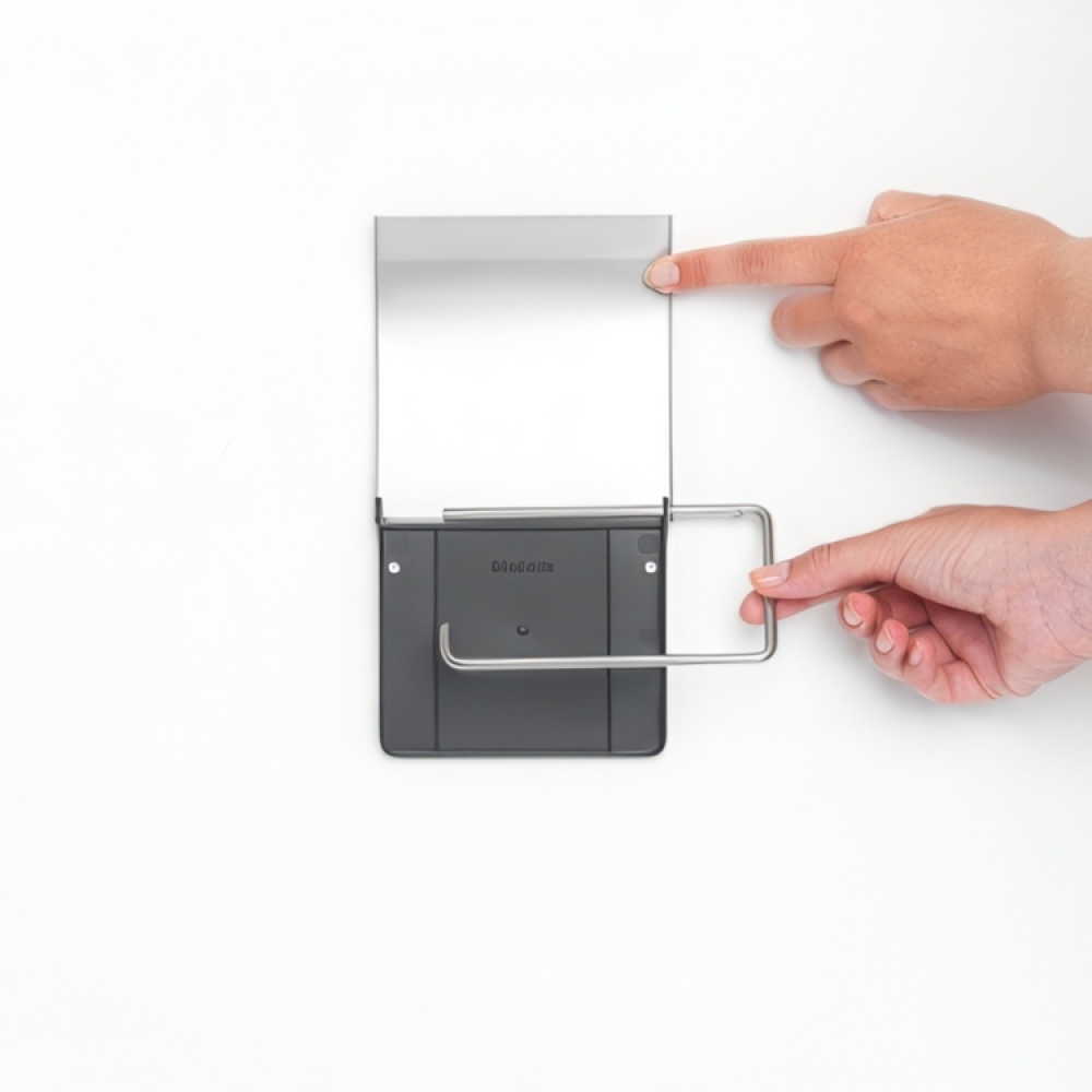 Toilet Roll Holder, Self-adhesive / Wall Mount, BRABANTIA RENEW in the group Storage / Bathroom storage at SmartaSaker.se (42961)