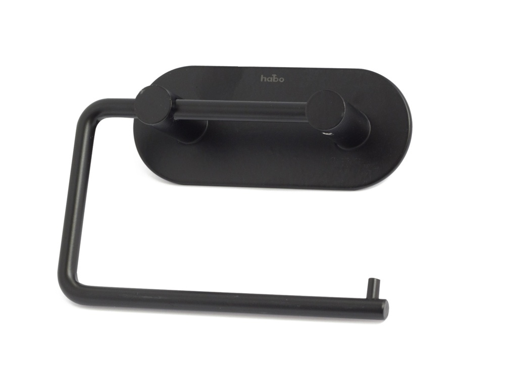 Self-adhesive toilet paper holder, HABO PLAIN, Black in the group Storage / Bathroom storage at SmartaSaker.se (42964)