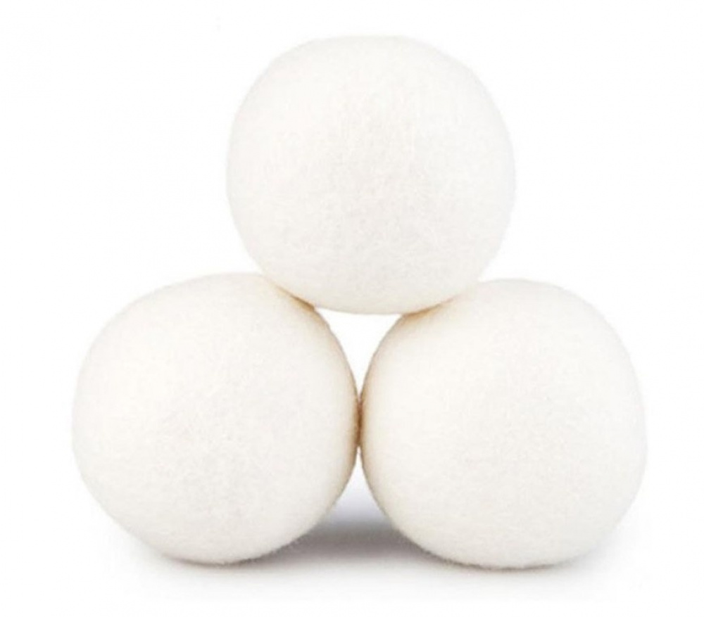 Drying balls in wool for the dryer, Set of 3, SFERE DI LANA, Ø 7 cm, White in the group Storage / Laundry and care at SmartaSaker.se (42966)