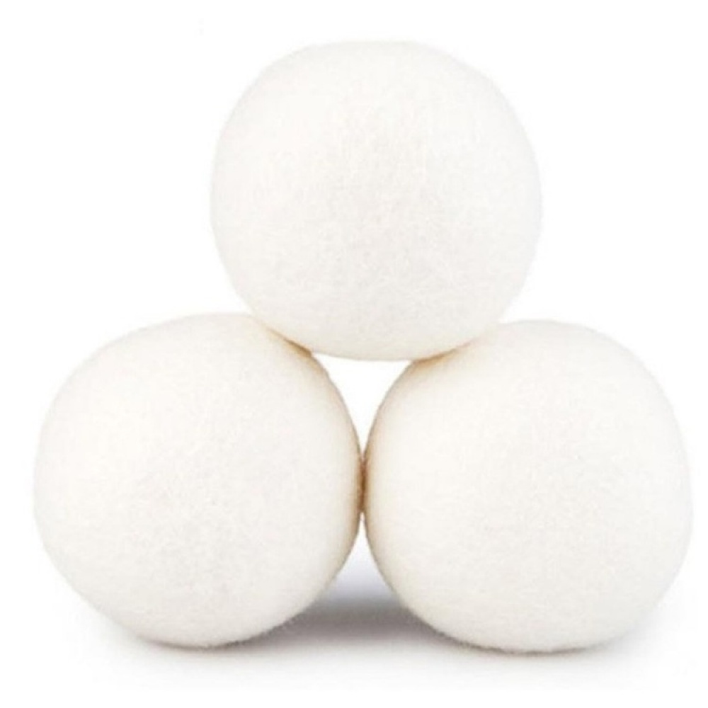 Drying balls in wool for the dryer, Set of 3, SFERE DI LANA, Ø 7 cm, White in the group Storage / Laundry and care at SmartaSaker.se (42966)