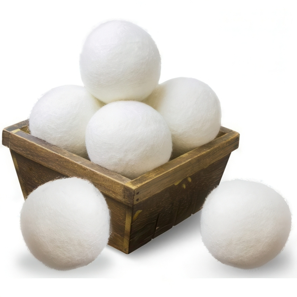 Drying balls in wool for the dryer, Set of 3, SFERE DI LANA, Ø 7 cm, White in the group Storage / Laundry and care at SmartaSaker.se (42966)
