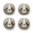 Drying balls in wool for the dryer, Set of 4, CAT DRYER BUDDIES, Ø 7 cm, Grey Drying balls in wool for the dryer, Set of 4, CAT DRYER BUDDIES, Ø 7 cm, Grey