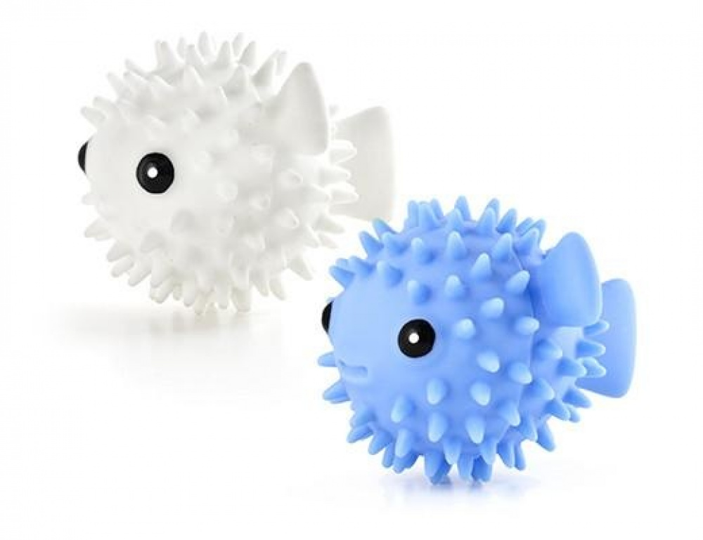 Drying balls for the dryer, PUFFER FISH DRYER BUDDIES, 2 pieces, Blue / White in the group Storage / Laundry and care at SmartaSaker.se (42968)