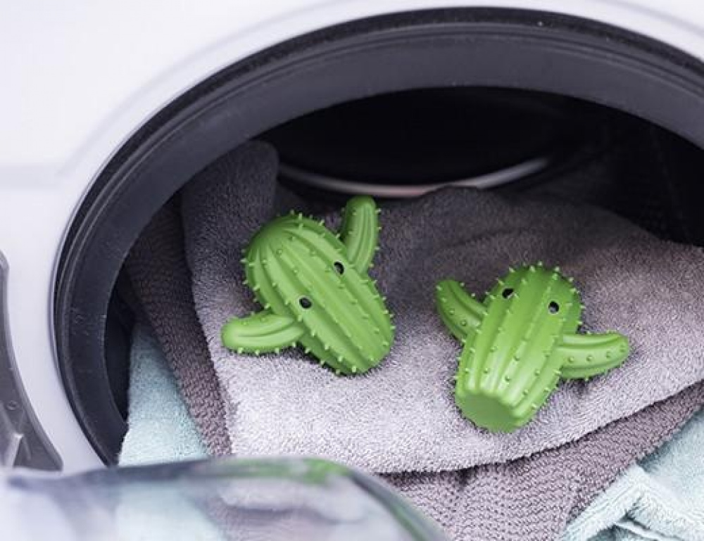 Drying balls for the dryer, Set of 2, CACTUS DRYER BALLS, Green in the group Storage / Laundry and care at SmartaSaker.se (42970)