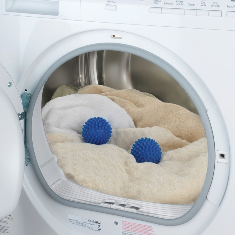 Drying balls for the dryer, Set of 2, SFERE PER ASCIUGATRICE, Ø 7 cm, Blue in the group Storage / Laundry and care at SmartaSaker.se (42972)