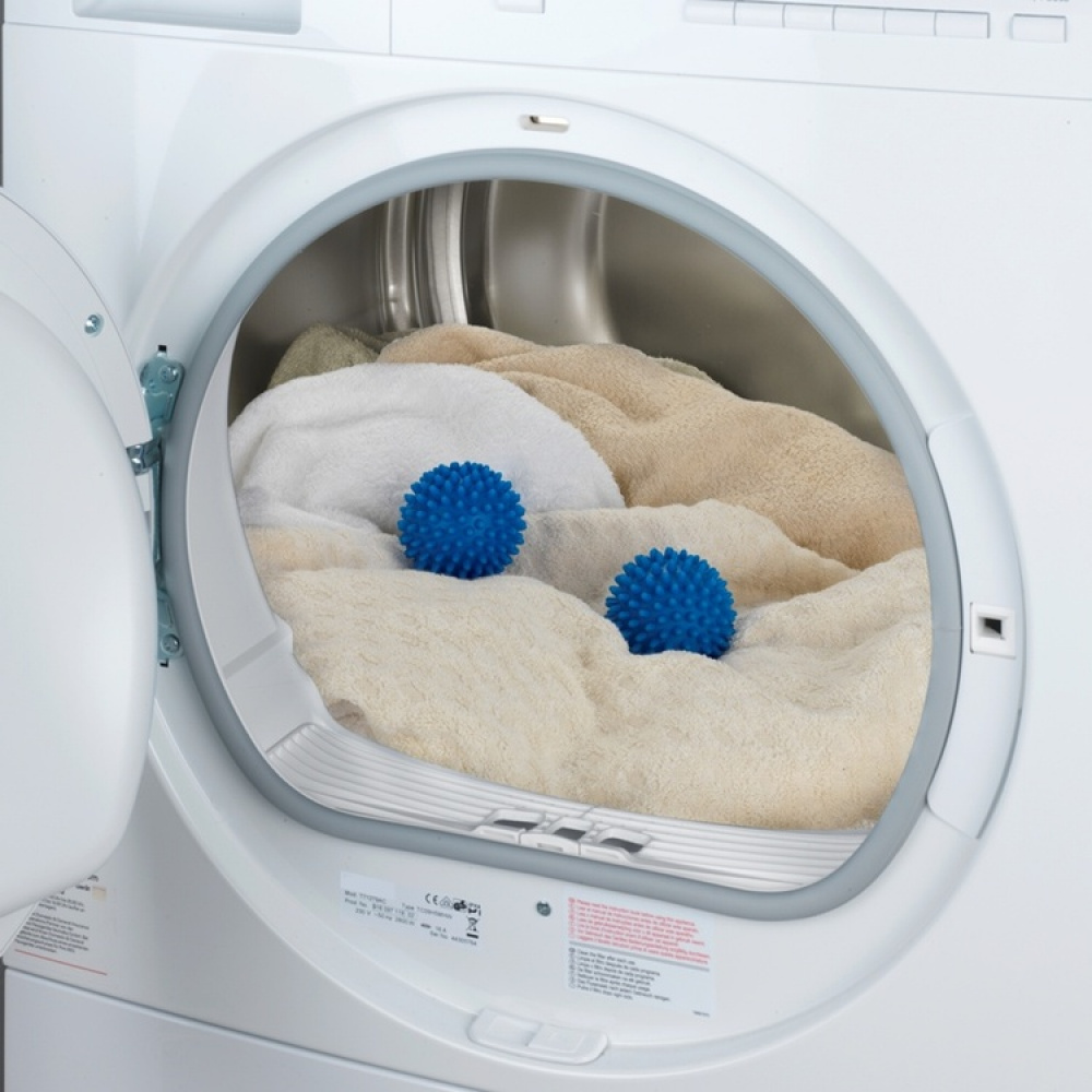 Drying balls for the dryer, Set of 2, SFERE PER ASCIUGATRICE, Ø 7 cm, Blue in the group Storage / Laundry and care at SmartaSaker.se (42972)