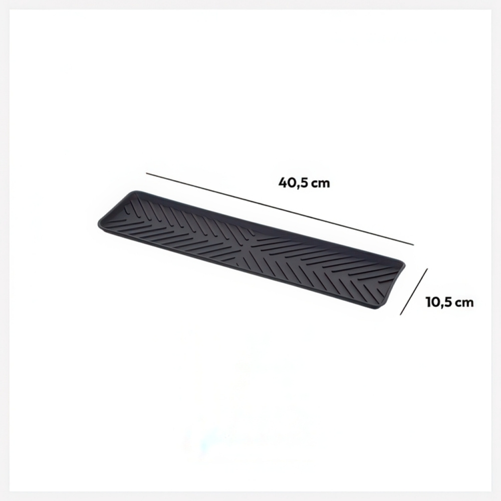 Drain tray , SLIM DRAINING MAT, 40,5 x 10,5 cm, Dark Grey in the group Storage / Kitchen storage / Dish racks and sink accessories at SmartaSaker.se (42977)