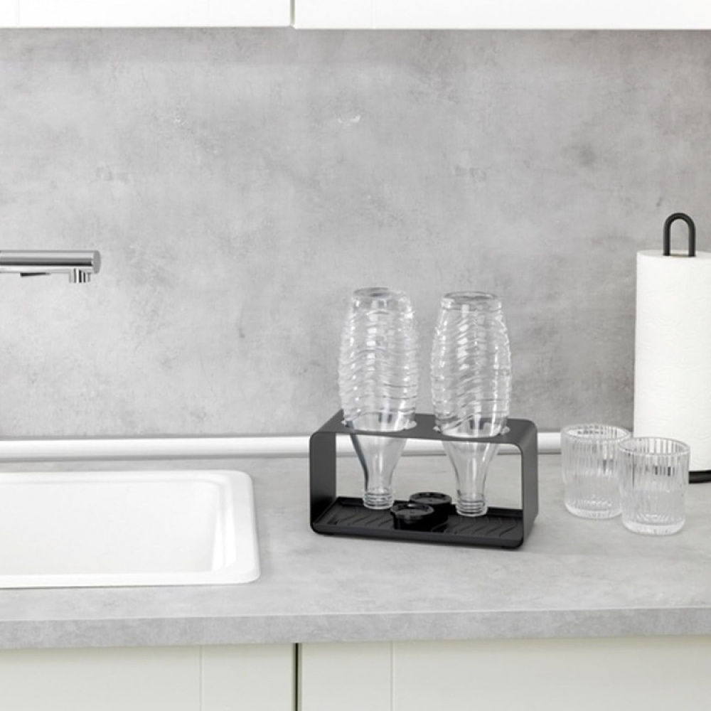 Bottle Drying Stand, WAVE, Black in the group Storage / Kitchen storage / Dish racks and sink accessories at SmartaSaker.se (42988)