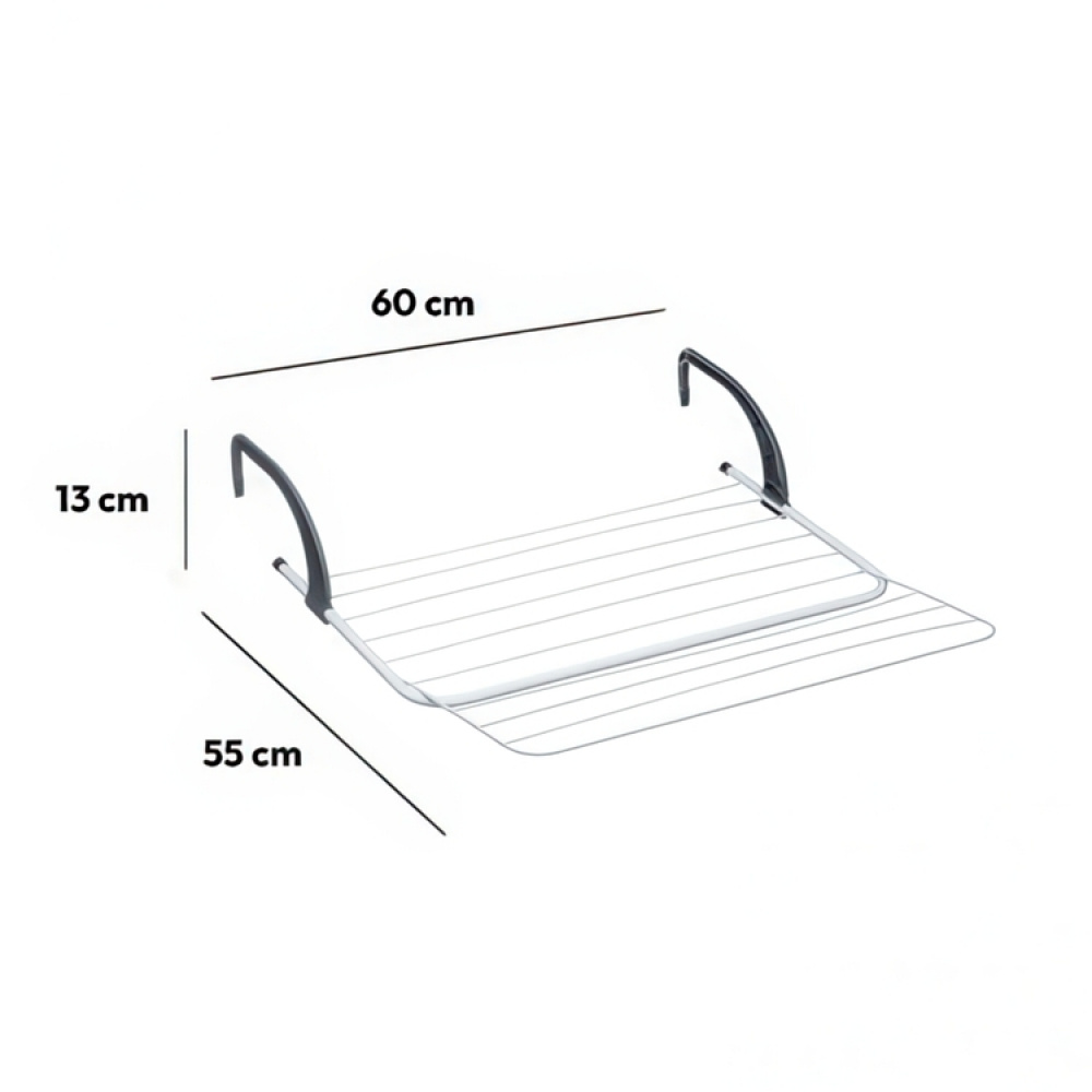 Drying rack, EXTENDING AIRER, 60 x 55 x H 13 cm, Black in the group Storage / Laundry and care / Drying racks at SmartaSaker.se (42989)