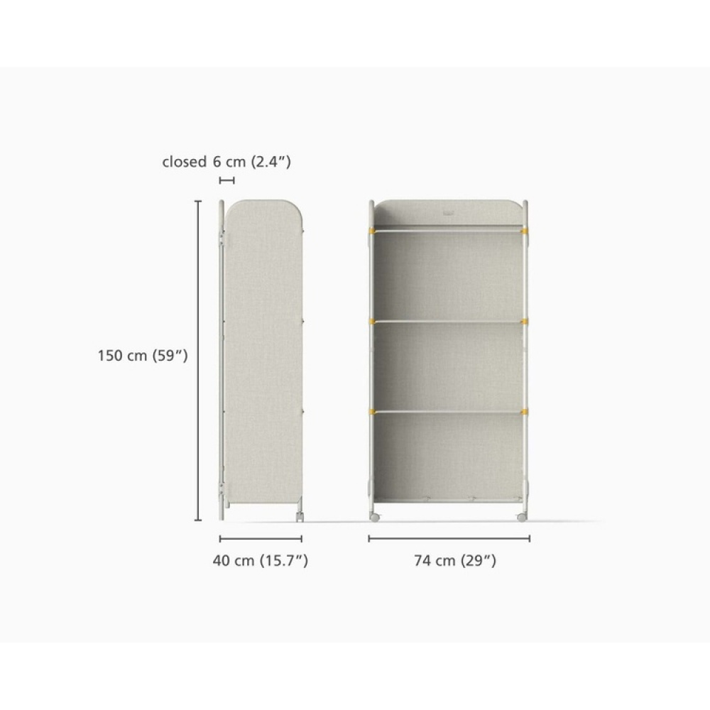 Laundry Drying Rack, ECLIPSE INDOOR AIRER, Joseph Joseph, Beige-grå in the group Storage / Laundry and care / Drying racks at SmartaSaker.se (42992)