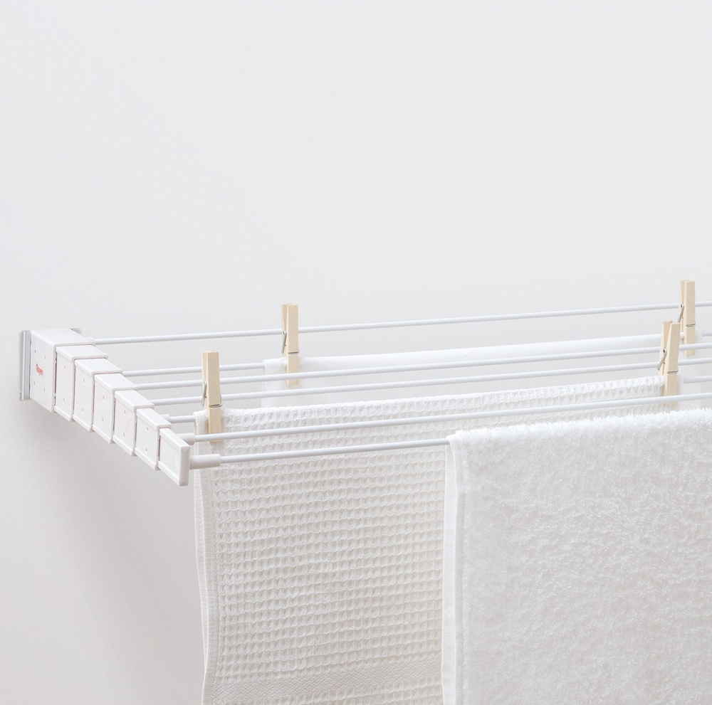 Drying Rack, Wall mount, TENDEDERO TELESÓPICO, 80 x 37 cm, White in the group Storage / Laundry and care / Drying racks at SmartaSaker.se (42993)