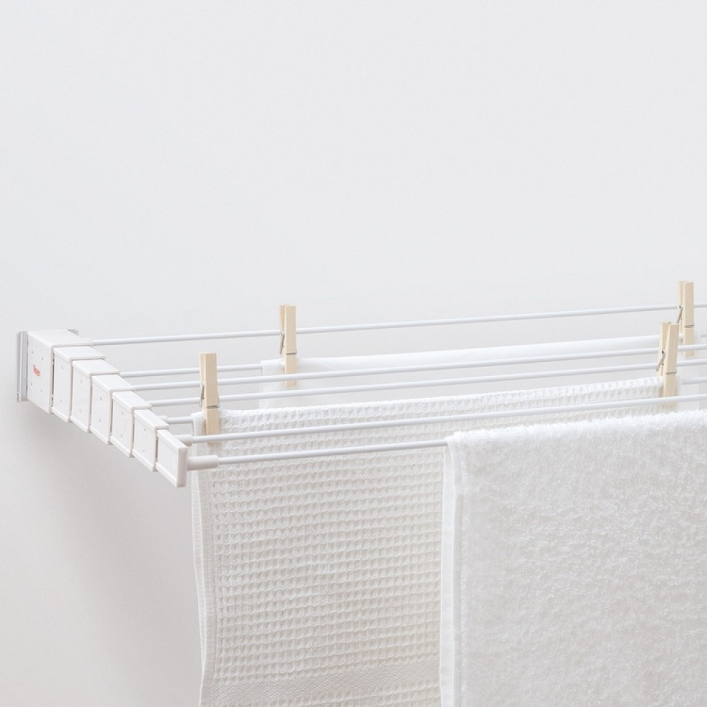 Drying Rack, Wall mount, TENDEDERO TELESÓPICO, 80 x 37 cm, White in the group Storage / Laundry and care / Drying racks at SmartaSaker.se (42993)