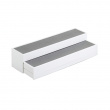 Mini-shelf with 3 extendable shelves, STEPS, white / grey Mini-shelf with 3 extendable shelves, STEPS, white / grey