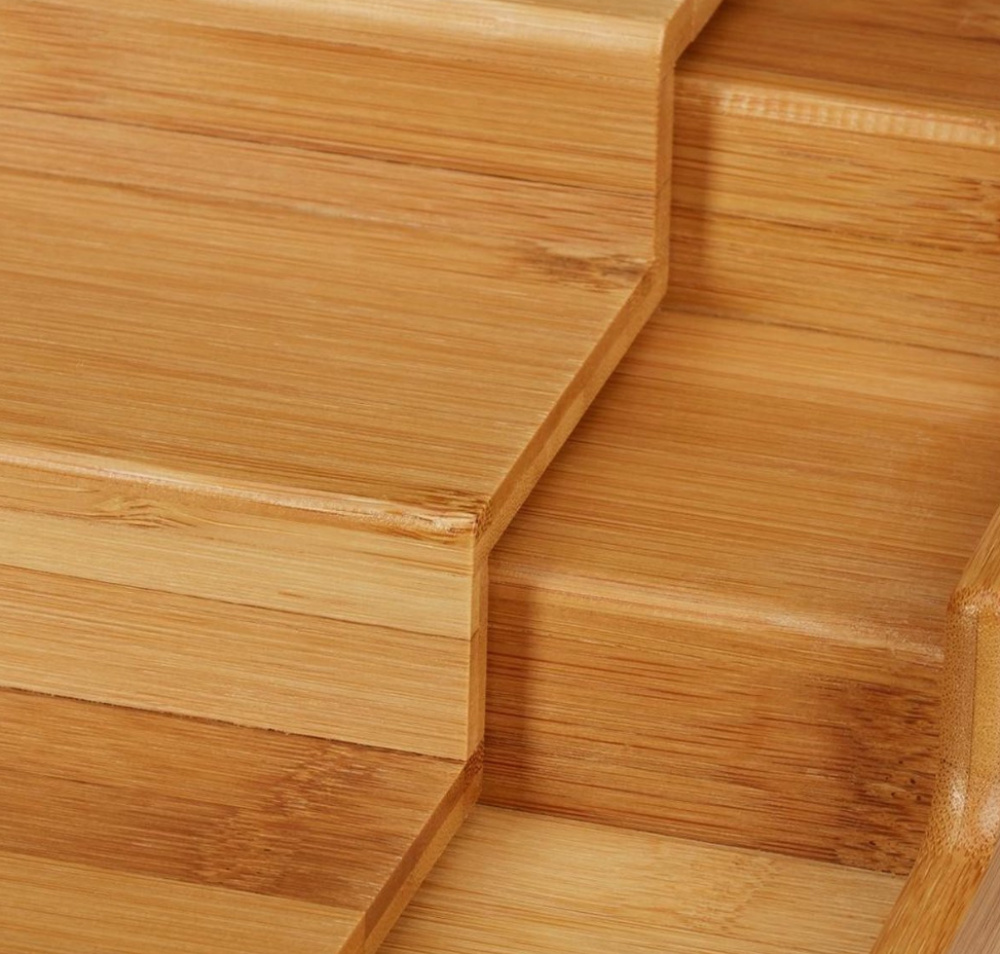 Expandable Shelf, STRETCH BAMBOO RACK, 31 till 50 cm, Nature in the group Storage / Kitchen storage / Kitchen cabinet organizers / Spice racks at SmartaSaker.se (42996)