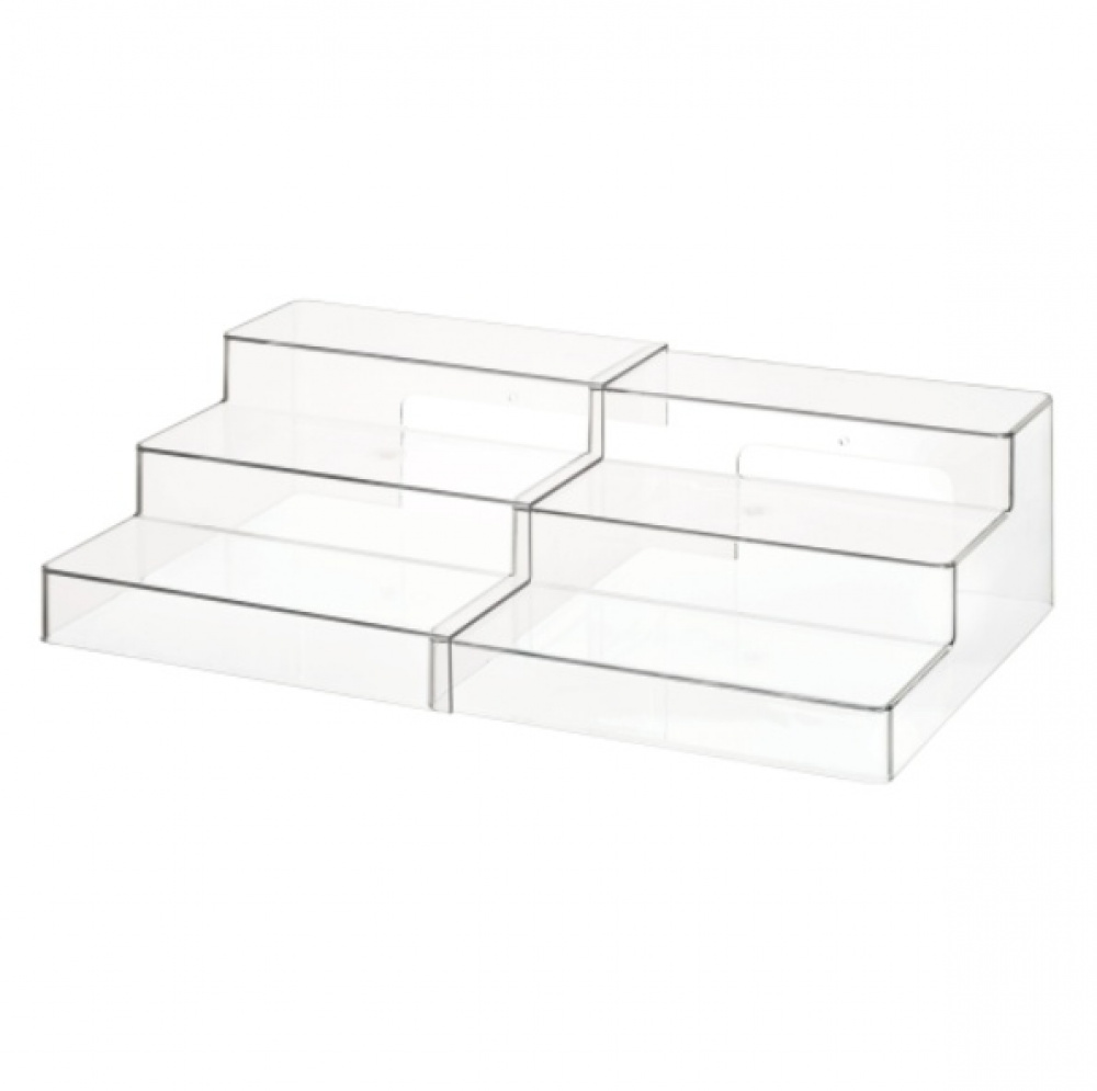 Expandable Shelf, THE HOME EDIT 3-TIER SHELF, 27 to 49 cm, Clear in the group Storage / Kitchen storage / Kitchen cabinet organizers at SmartaSaker.se (42997)