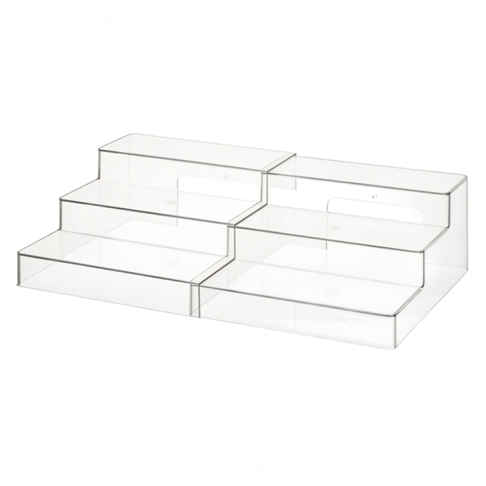 Expandable Shelf, THE HOME EDIT 3-TIER SHELF, 27 to 49 cm, Clear in the group Storage / Kitchen storage / Kitchen cabinet organizers at SmartaSaker.se (42997)