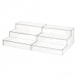Expandable Shelf, THE HOME EDIT 3-TIER SHELF, 27 to 49 cm, Clear Expandable Shelf, THE HOME EDIT 3-TIER SHELF, 27 to 49 cm, Clear