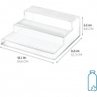 Rack, 3-Tiered, LINUS STADIUM ORGANIZER, 25,4 x 22,2 x H 8,9 cm, Transparent Rack, 3-Tiered, LINUS STADIUM ORGANIZER, 25,4 x 22,2 x H 8,9 cm, Transparent