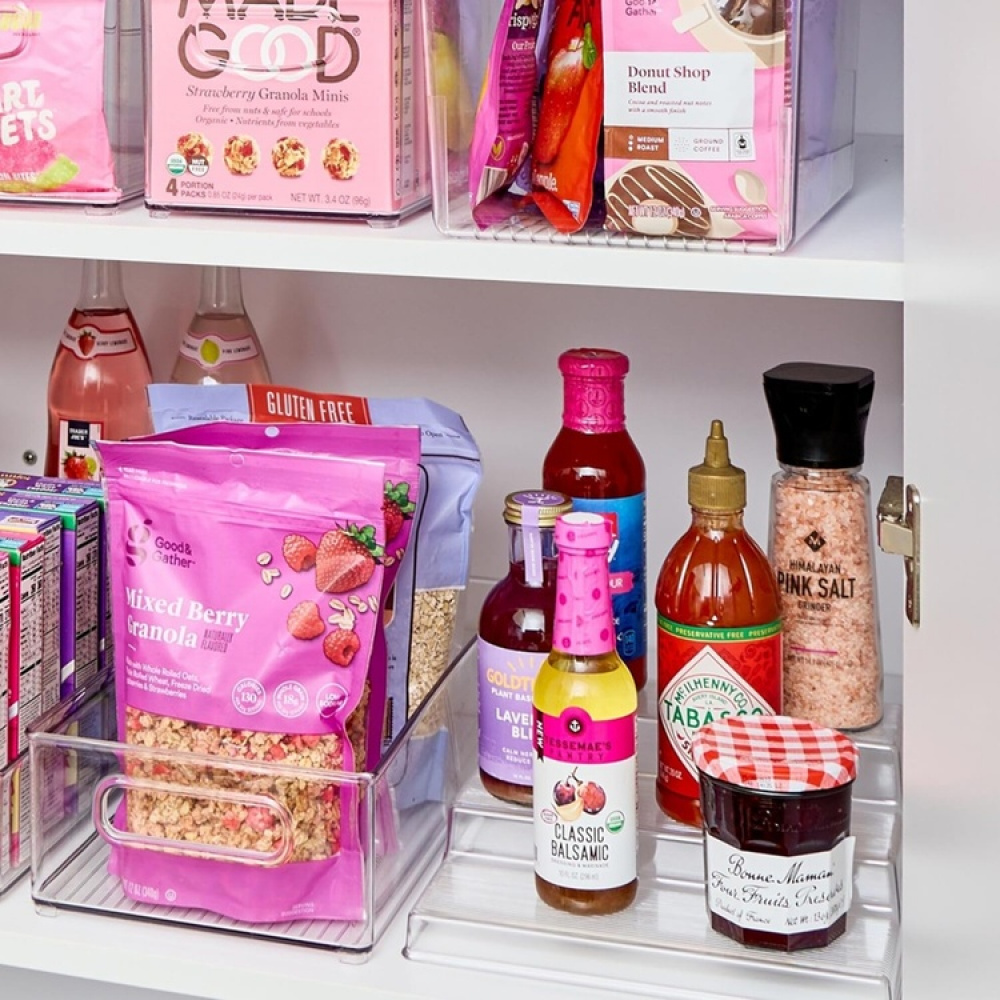 Rack, 3-Tiered, LINUS STADIUM ORGANIZER, 25,4 x 22,2 x H 8,9 cm, Transparent in the group Storage / Kitchen storage / Kitchen cabinet organizers at SmartaSaker.se (42998)